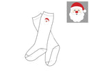 PRE ORDER Boys Embroidered Santa Claus Knee High Socks | ETA to LBS: OCTOBER