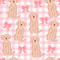 PRE ORDER Girls Golden Retriever Bamboo Pajama Pant Set