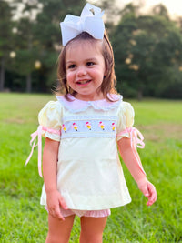 Girls Embroidered First Day Finest Bubble