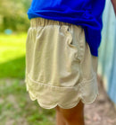 Girls Scalloped Skorts