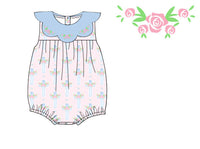 PRE ORDER Girls Watercolor Floral Cross Bubble | ETA to LBS: LATE FEBRUARY
