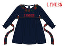 PRE ORDER Girls Custom Smock Velvet Plaid Tidings Bloomer Set & Dress | ETA to LBS: OCTOBER