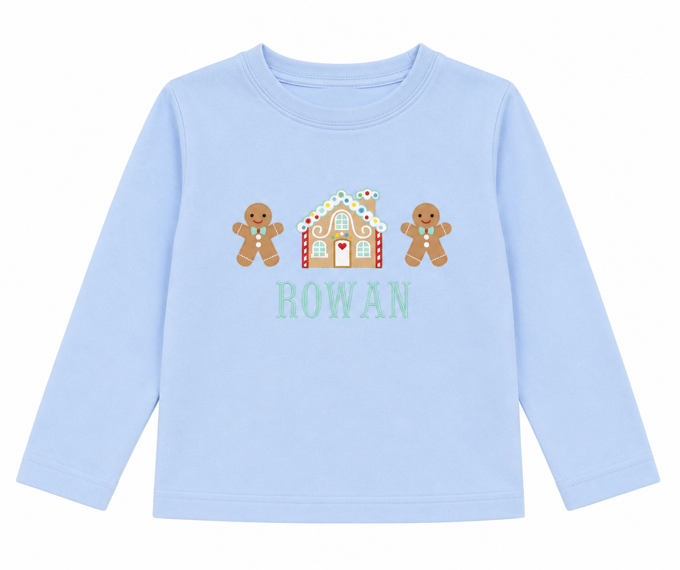 PRE ORDER Boys Hand Embroidered Gingerbread Lane Shirt Only | ETA to LBS: OCTOBER