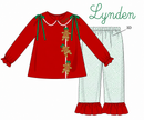 PRE ORDER Girls 3D Gingerbread Ruffle Pants Set | ETA to LBS: OCTOBER