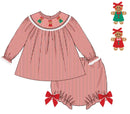 PRE ORDER Girls Smocked Vintage Gingerbreads Bloomer Set & Dress | ETA to LBS: OCTOBER