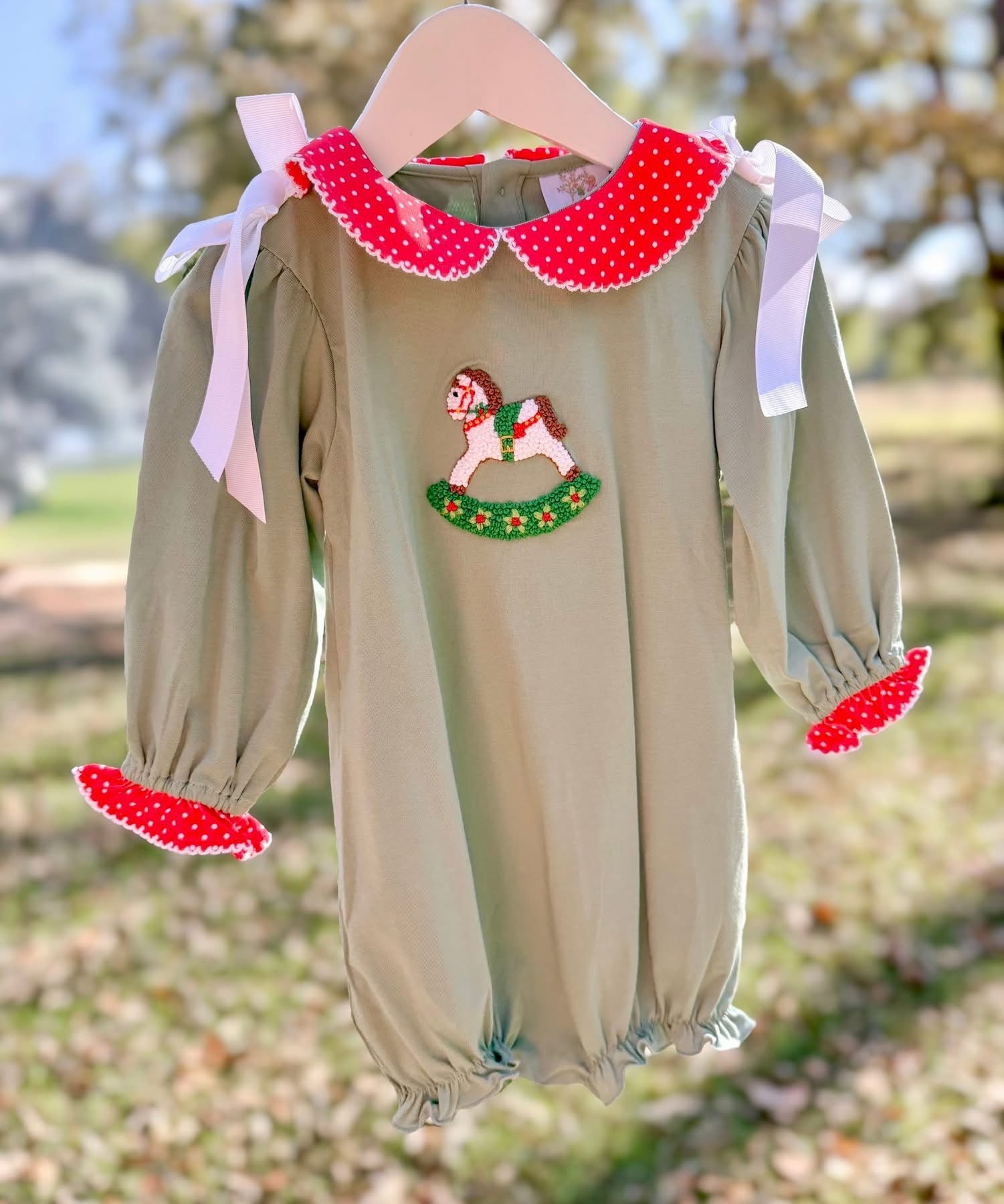 Girls Vintage Rocking Horse Bubble