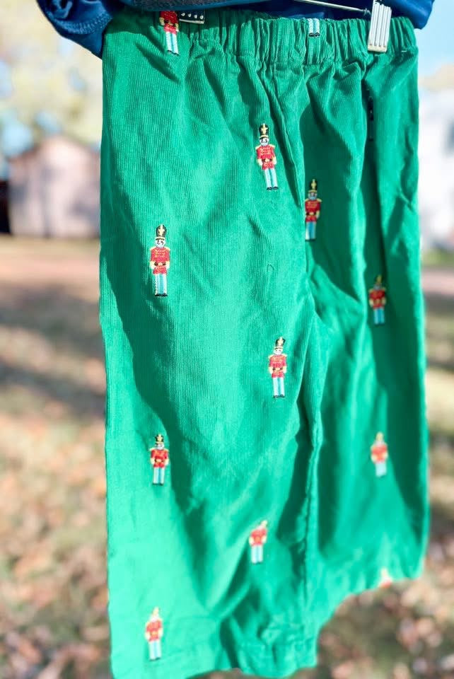 Boys Preppy Toy Soldiers Corduroy Pants Set