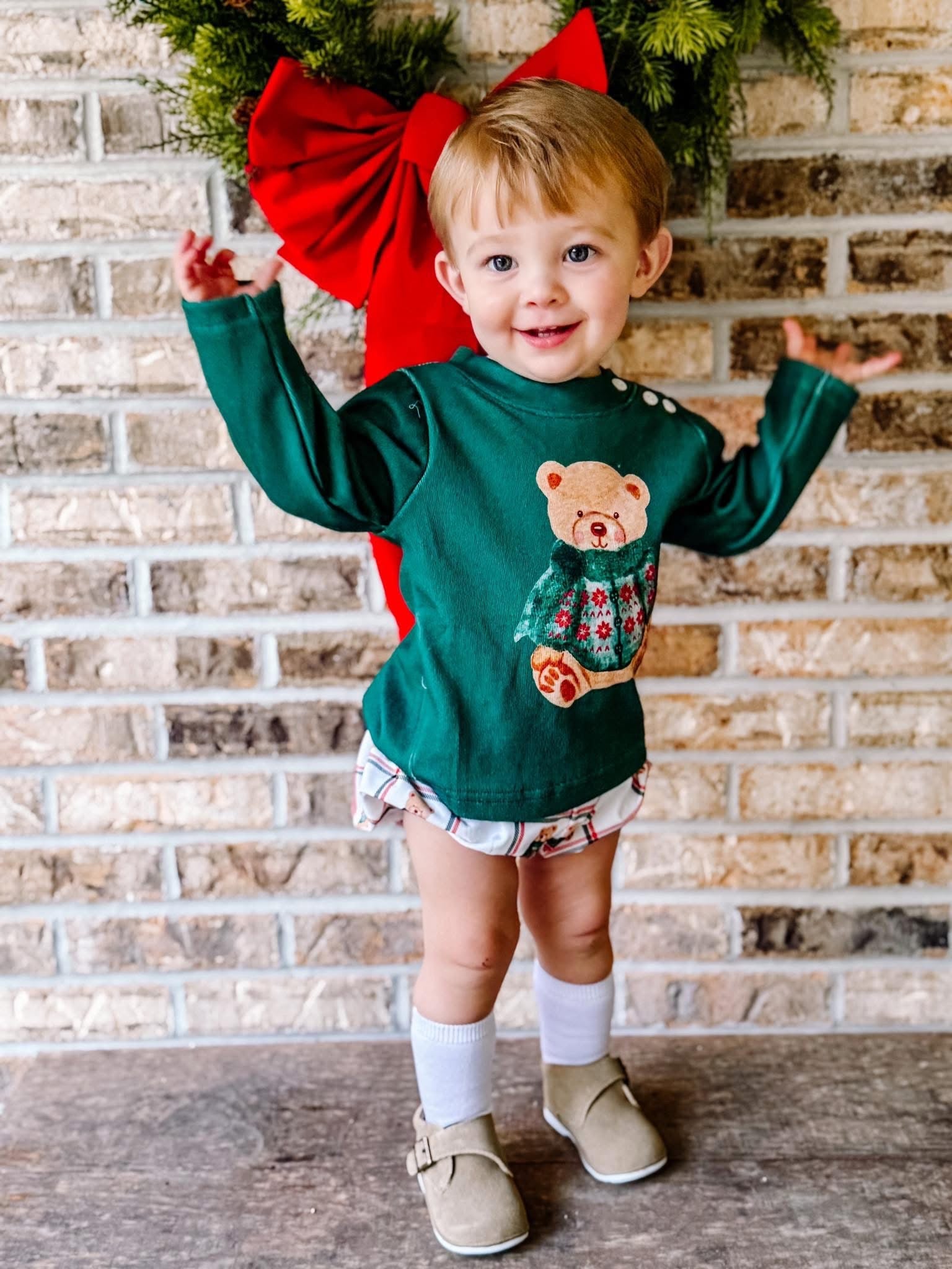 Boys Vintage Teddy Bears Bloomer Set