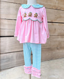 Girls Sugar & Spice French Knot Ruffle Legging Set