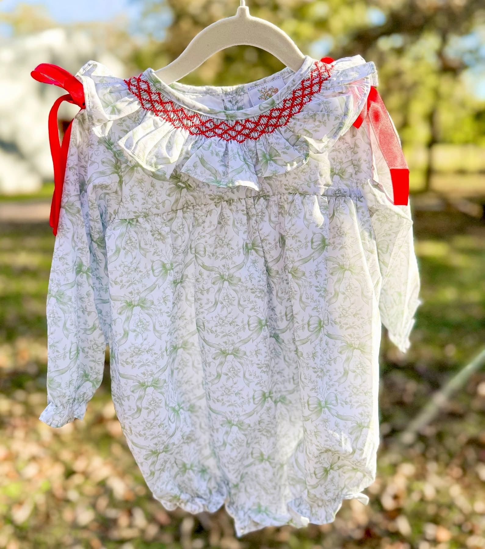 Girls Holiday Toile Bubble