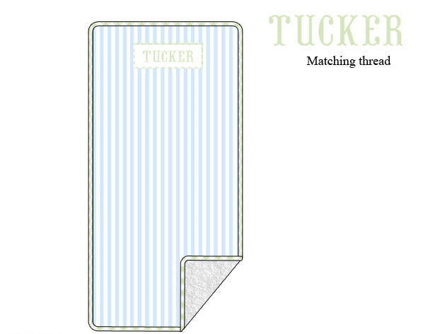 PRE ORDER Boys Name Smocked Striped Terry Towel