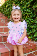 Girls Bouquet Blooms Smock Bubble