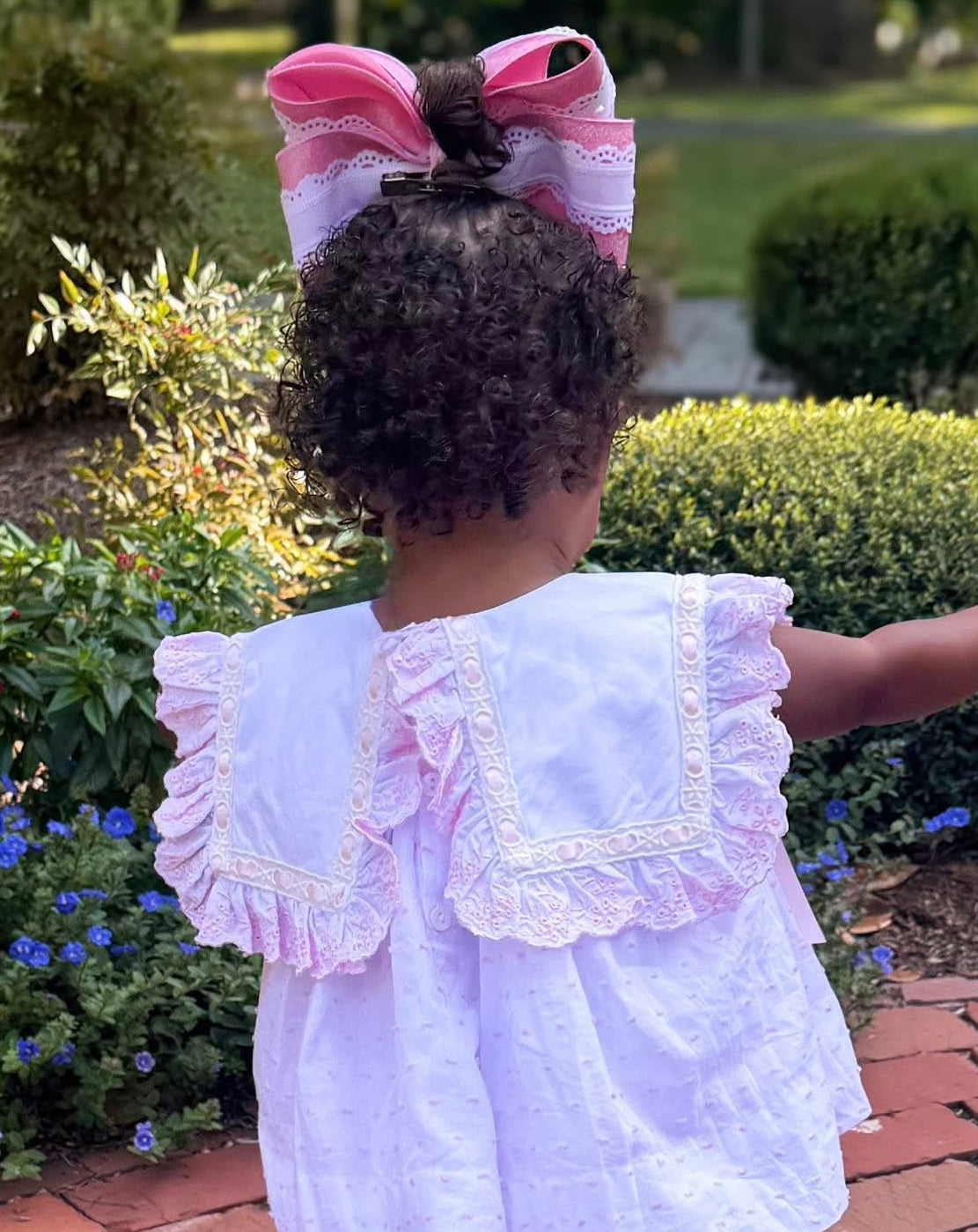 Girls French Knot Dark Skin Little Miss Dolly Bubble