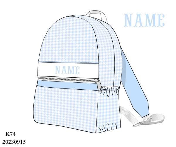 PRE ORDER Blue Gingham Luggage Collection | ETA to LBS: DECEMBER