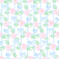 PRE ORDER Women's Bow Vine Bamboo Pajama Short Set