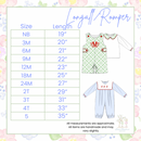 Boys Gingham Santa Long Romper