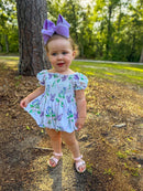 Girls Butterfly Garden Knit Bubble