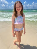 Girls Blooming Pastels 2 Piece Swimsuit