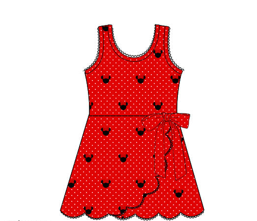 Women’s Embroidered Mouse Athletic Dress