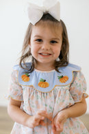 Girls Embroidered and Beaded Pumpkins Legging Set