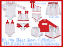 Boys Oh My Stars Swim Diaper Cover