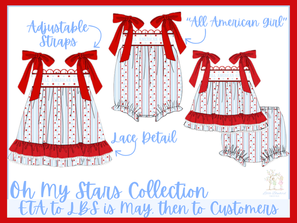 Girls Smocked Oh My Stars Bubble