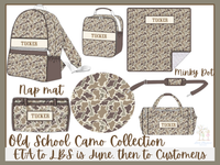 PRE ORDER Old School Camo Luggage Collection | ETA to LBS: DECEMBER