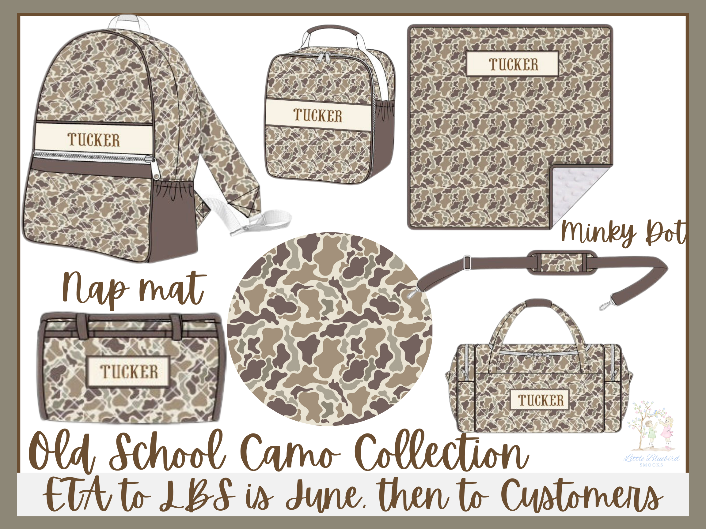 PRE ORDER Old School Camo Luggage Collection | ETA to LBS: DECEMBER
