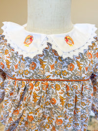 Girls Hand Embroidered Classic Turkey Bubble