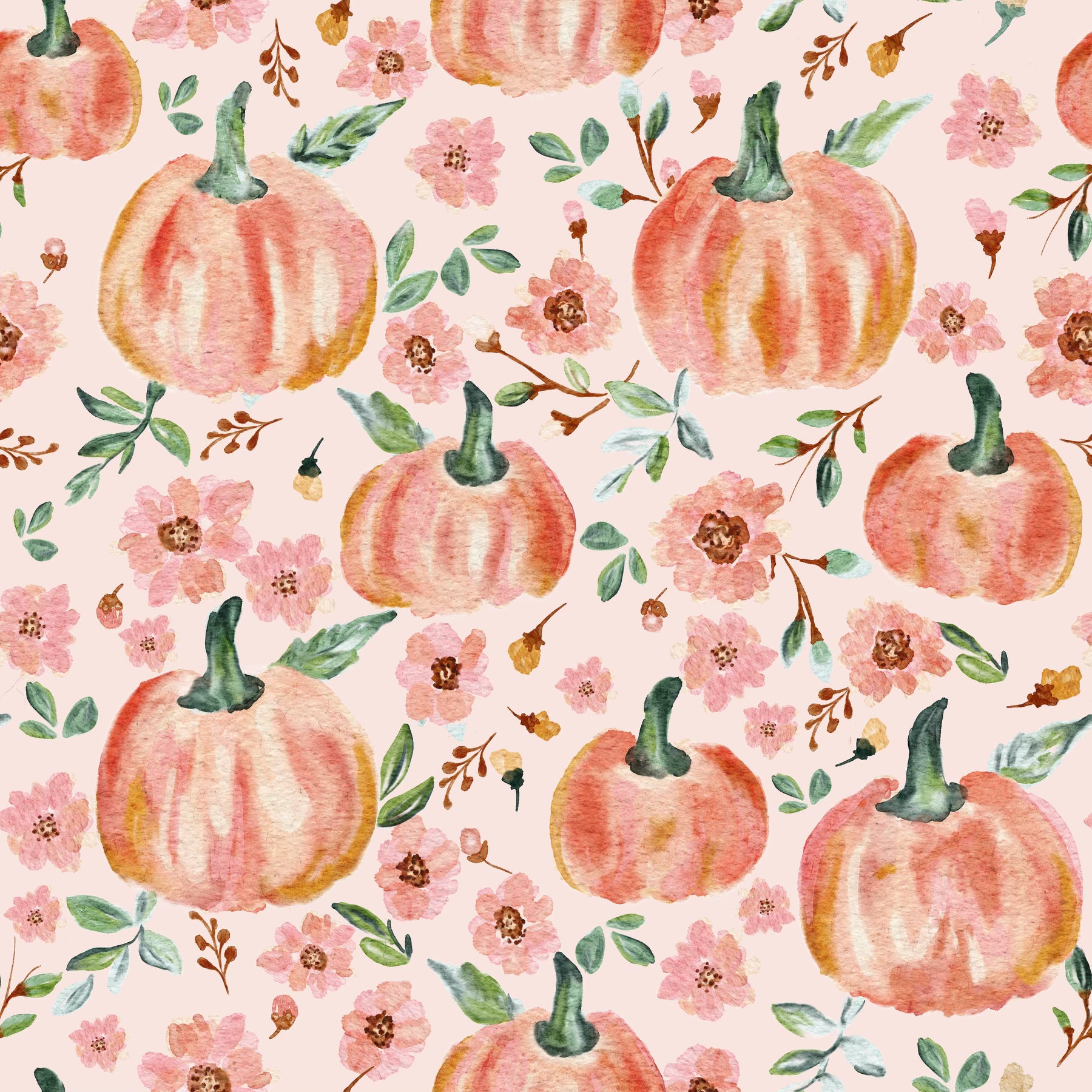 Girls Watercolor Pumpkins Bloomer Set