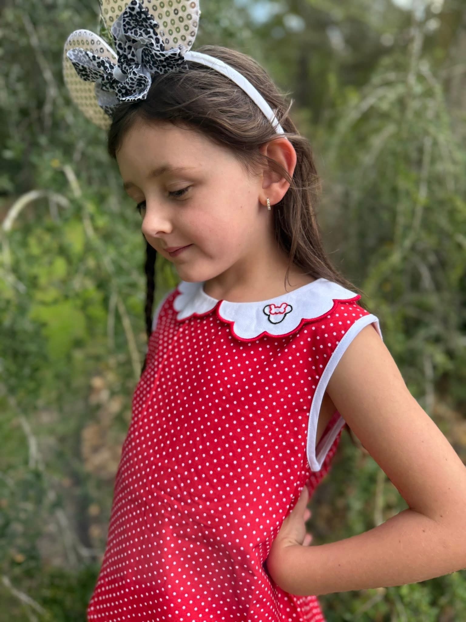 Girls Polka Dot Mouse Skort Set RTS