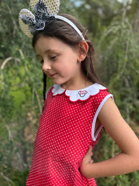 Girls Polka Dot Mouse Skort Set RTS
