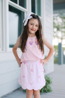 Girls French Knot Mouse Skort Set