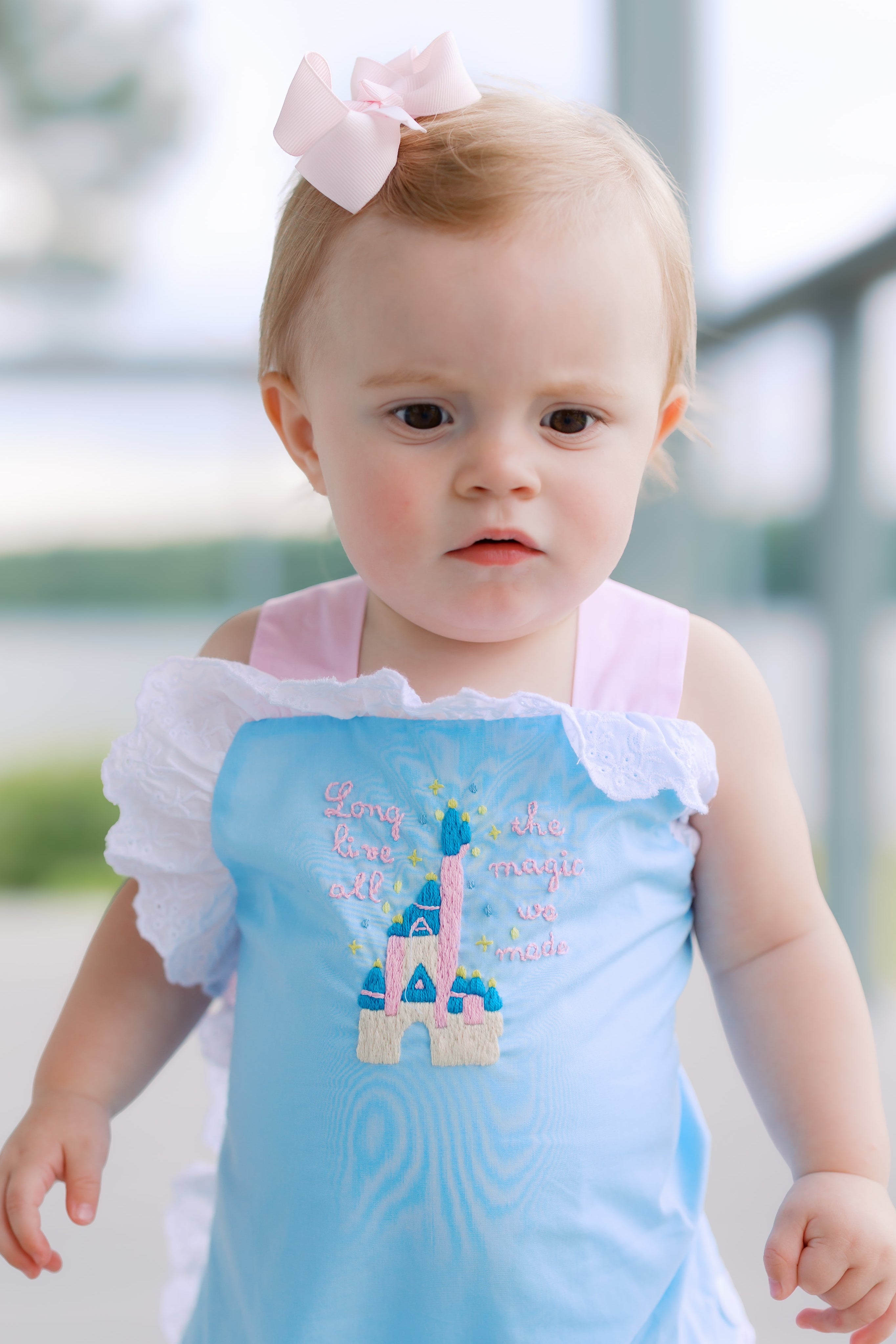 Girls Hand Embroidered All the Magic We Made SunSuit