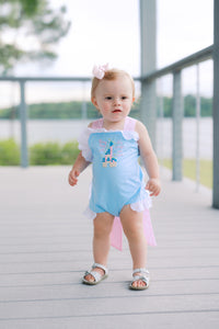 Girls Hand Embroidered All the Magic We Made SunSuit