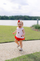 Girls Embroidered Mouse Bloomer Set