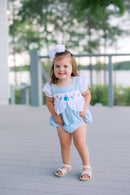Girls Smocked Meet me at Midnight Bubble