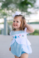 Girls Smocked Meet me at Midnight Bubble
