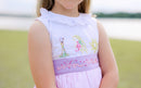 Girls Embroidered Flower Gleam and Glow Bloomer Set & Dress