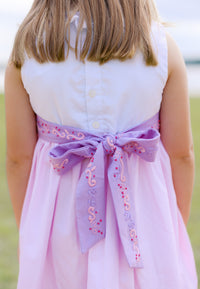 Girls Embroidered Flower Gleam and Glow Bloomer Set & Dress
