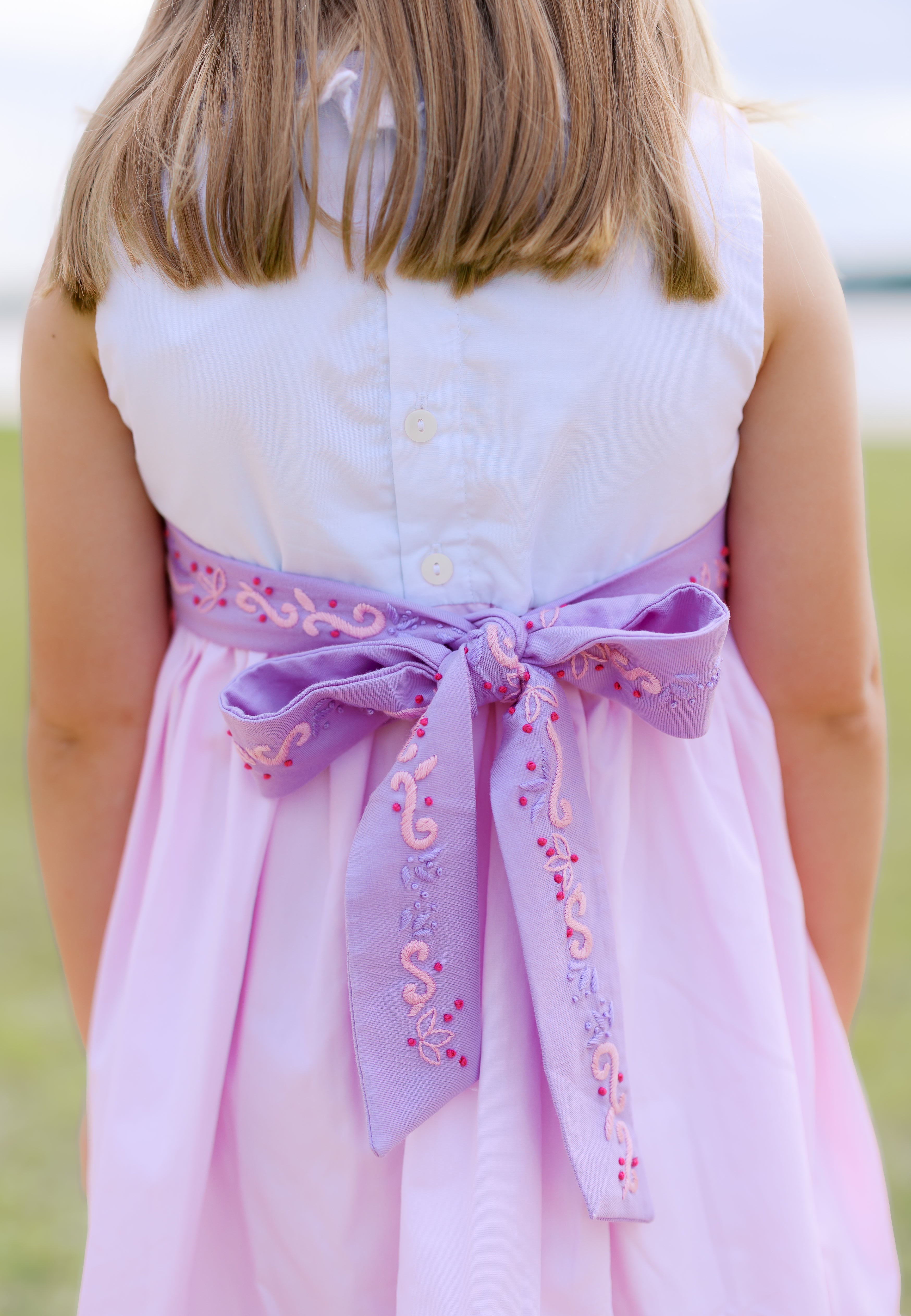 Girls Embroidered Flower Gleam and Glow Bloomer Set & Dress