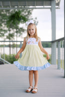 Girls Embroidered Sweet as Honey Bloomer Set & Dress