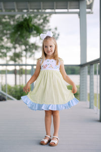 Girls Embroidered Sweet as Honey Bloomer Set & Dress