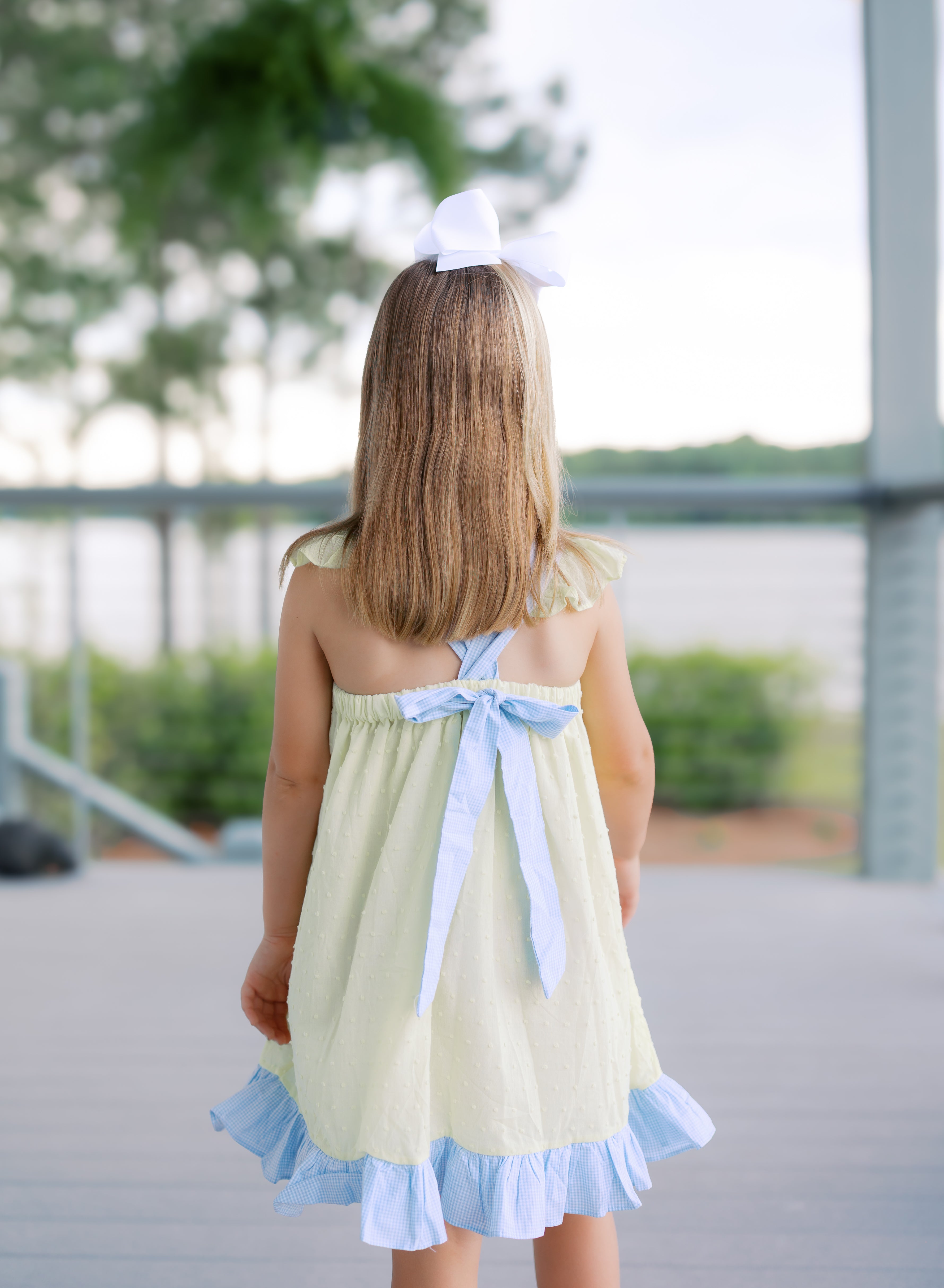 Girls Embroidered Sweet as Honey Bloomer Set & Dress