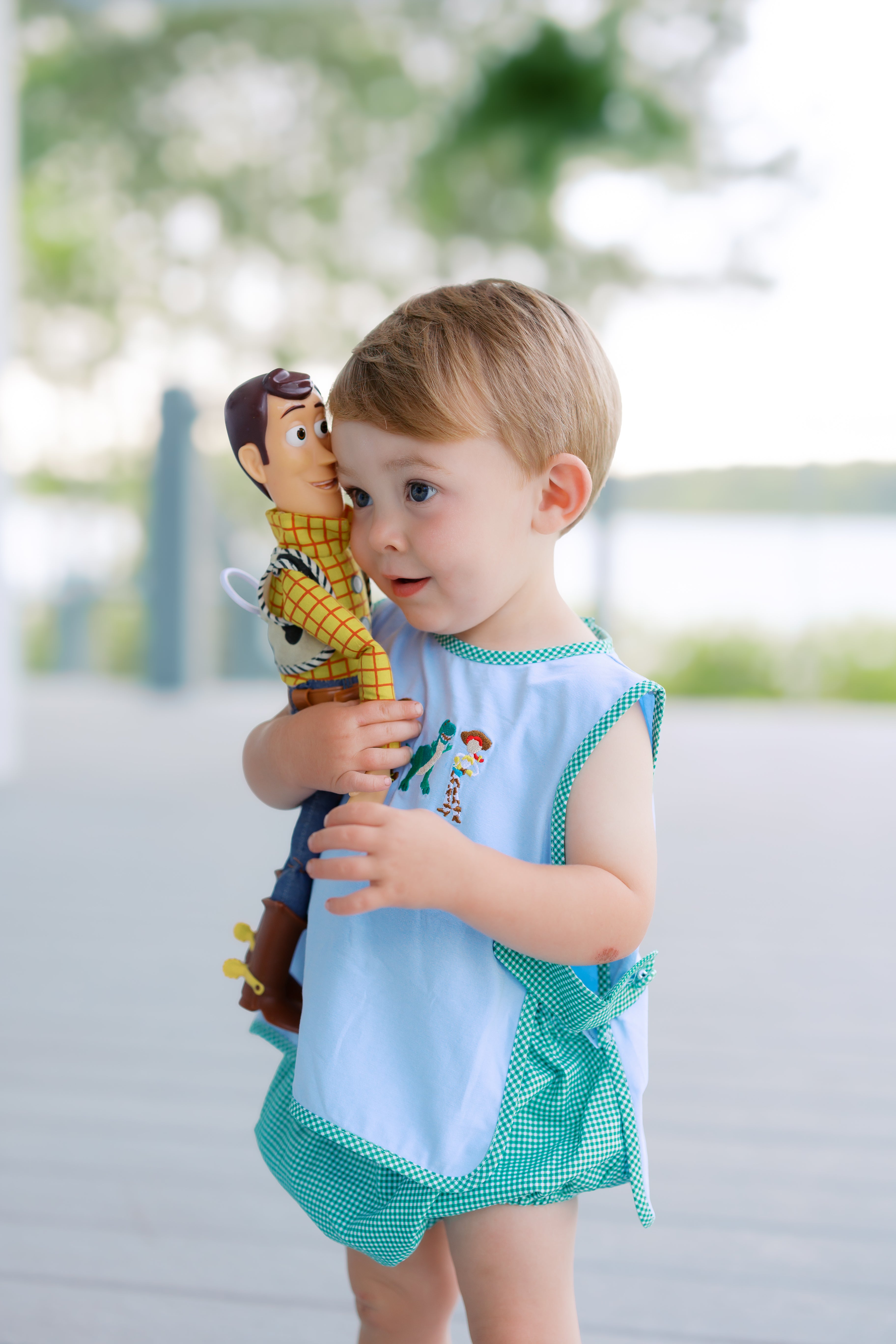Boys Embroidered Toy Friends Diaper Set