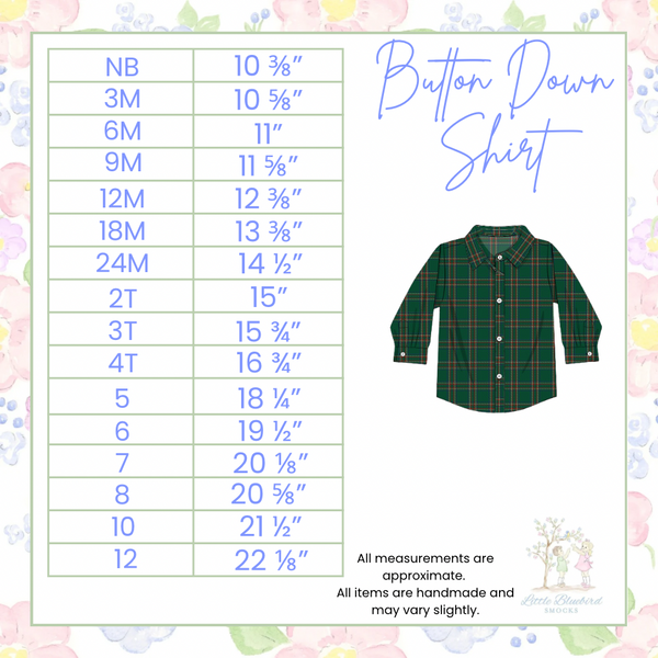Boys & Men’s Blue Willow Plaid Button Down Polo