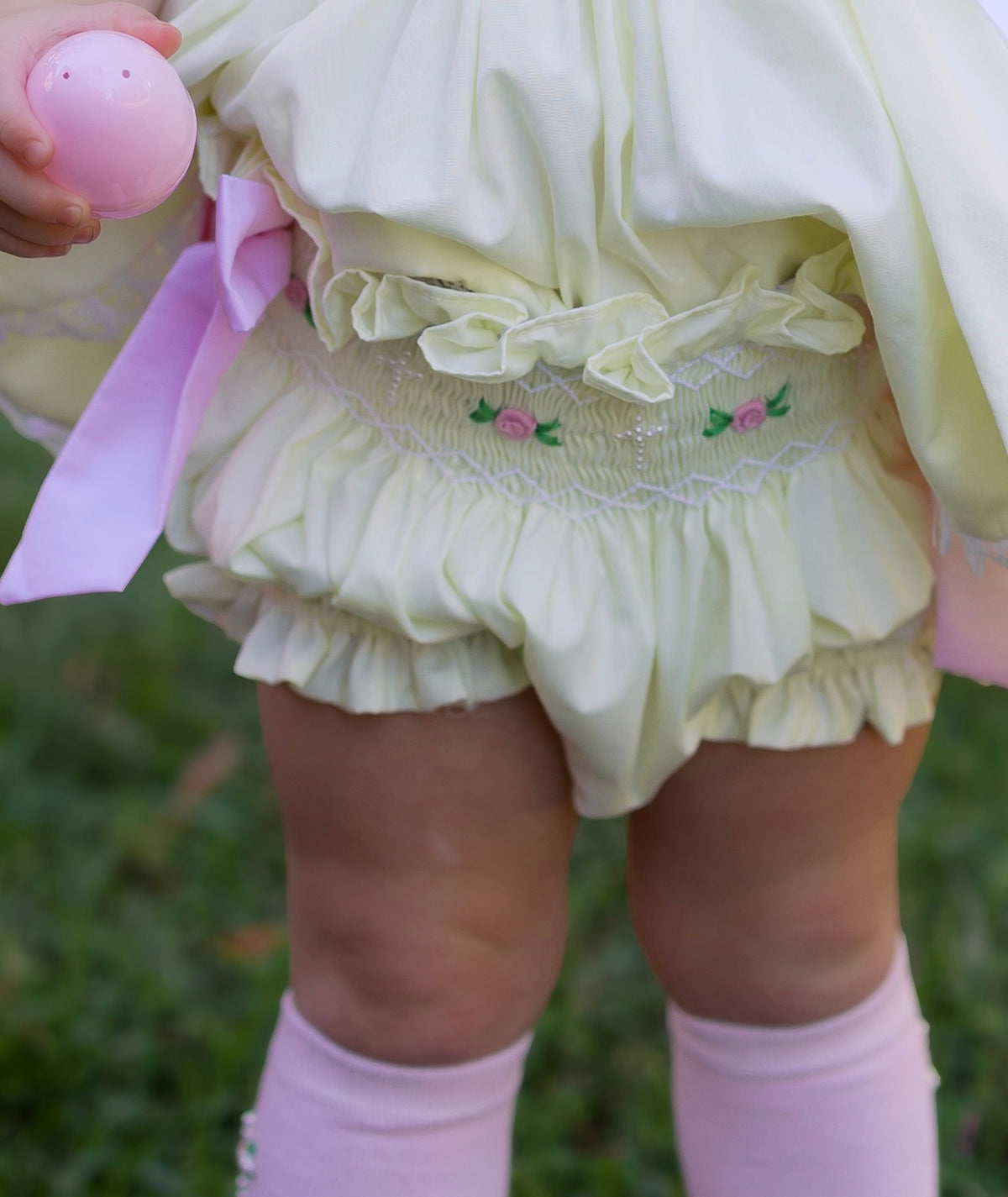 PRE ORDER Girls Smocked Sweet Grace Heirloom Bloomer Set & Dress | ETA to LBS: FEBRUARY
