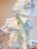 PRE ORDER Girls Heirloom Springtime Keepsake Light Green Bloomer Set & Dress | ETA to LBS: FEBRUARY