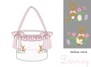 PRE ORDER Girls Bullion Stitch Easter in Bloom Easter Basket | ETA to LBS: FEBRUARY