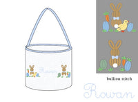 PRE ORDER Boys Bullion Stitch Easter in Bloom Easter Basket | ETA to LBS: FEBRUARY